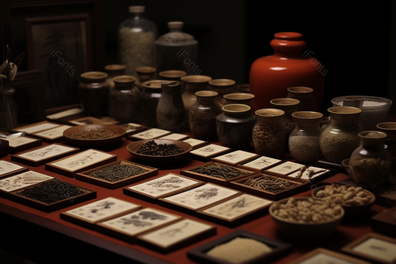 药店桌子上准备配的中药方,高清,摄影图,摄影图片,图片大全,摄影图免费下载